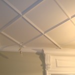 Потолок из ГКЛ с накладками из полиуритана